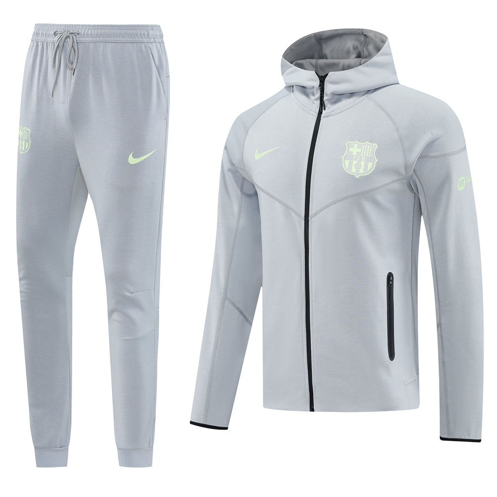 Barcelona Grey Hoodie Jacket Suit 2025