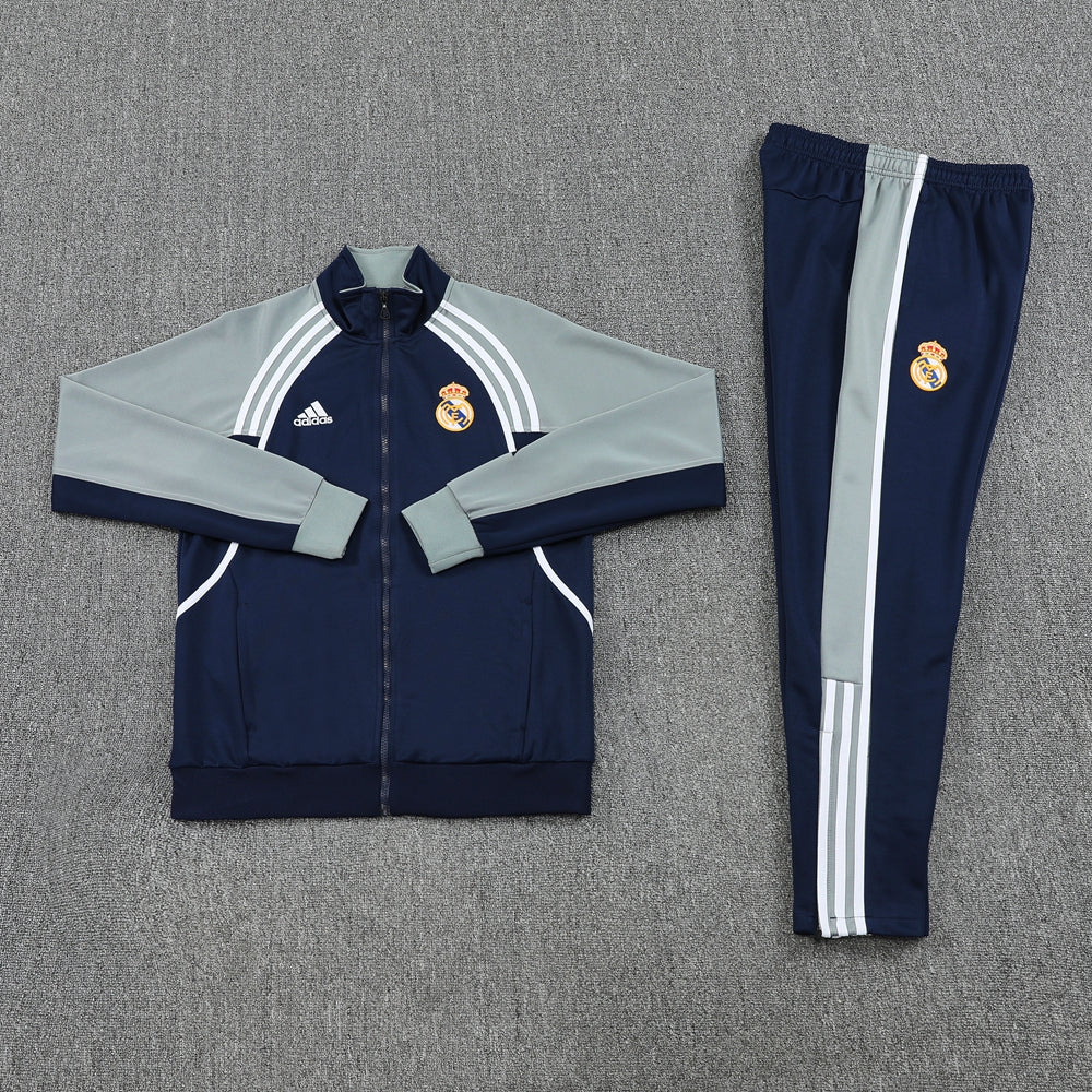 Real Madrid Pre Match Navy-Grey Jacket Suit