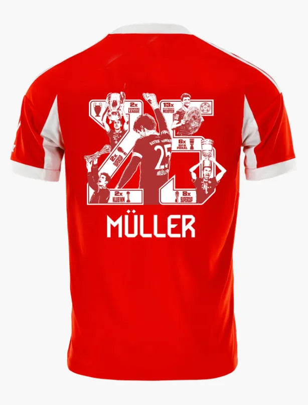 Bayern Munich Home MULLER Jersey 2025/26