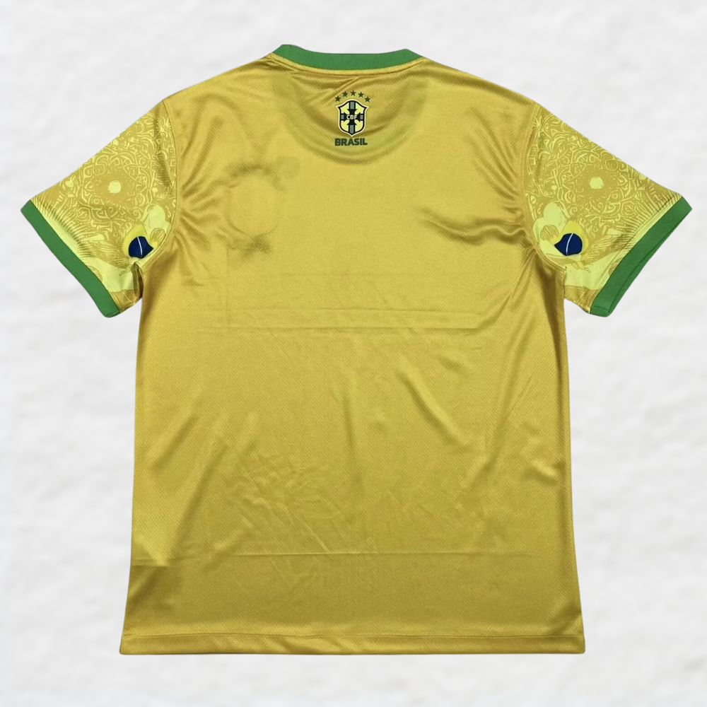 BRÉSIL 2024/25 MAILLOT ÉDITION SPÉCIALE « JÉSUS-CHRIST LE RÉDEMPTEUR » JAUNE