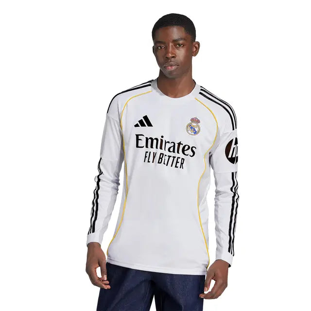 Real Madrid Home Long Sleeve Jersey 2025/26