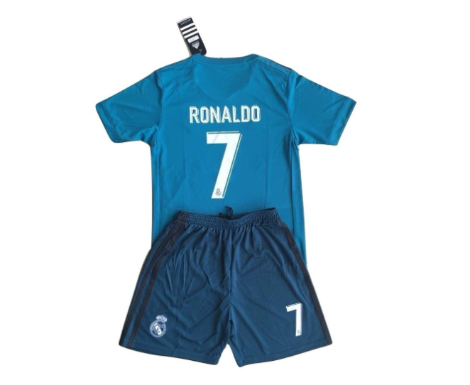 Ensemble Enfant Real Madrid Troisième Maillot Classique 2017/18 avec Ronaldo 7
