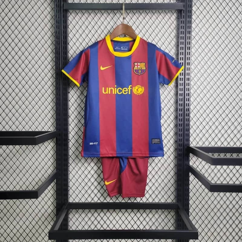 Barcelona Classic 2010/11 with Messi 10 Kids KIT
