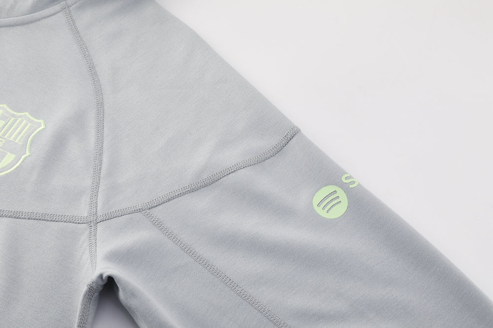 Barcelona Grey Hoodie Jacket Suit 2025