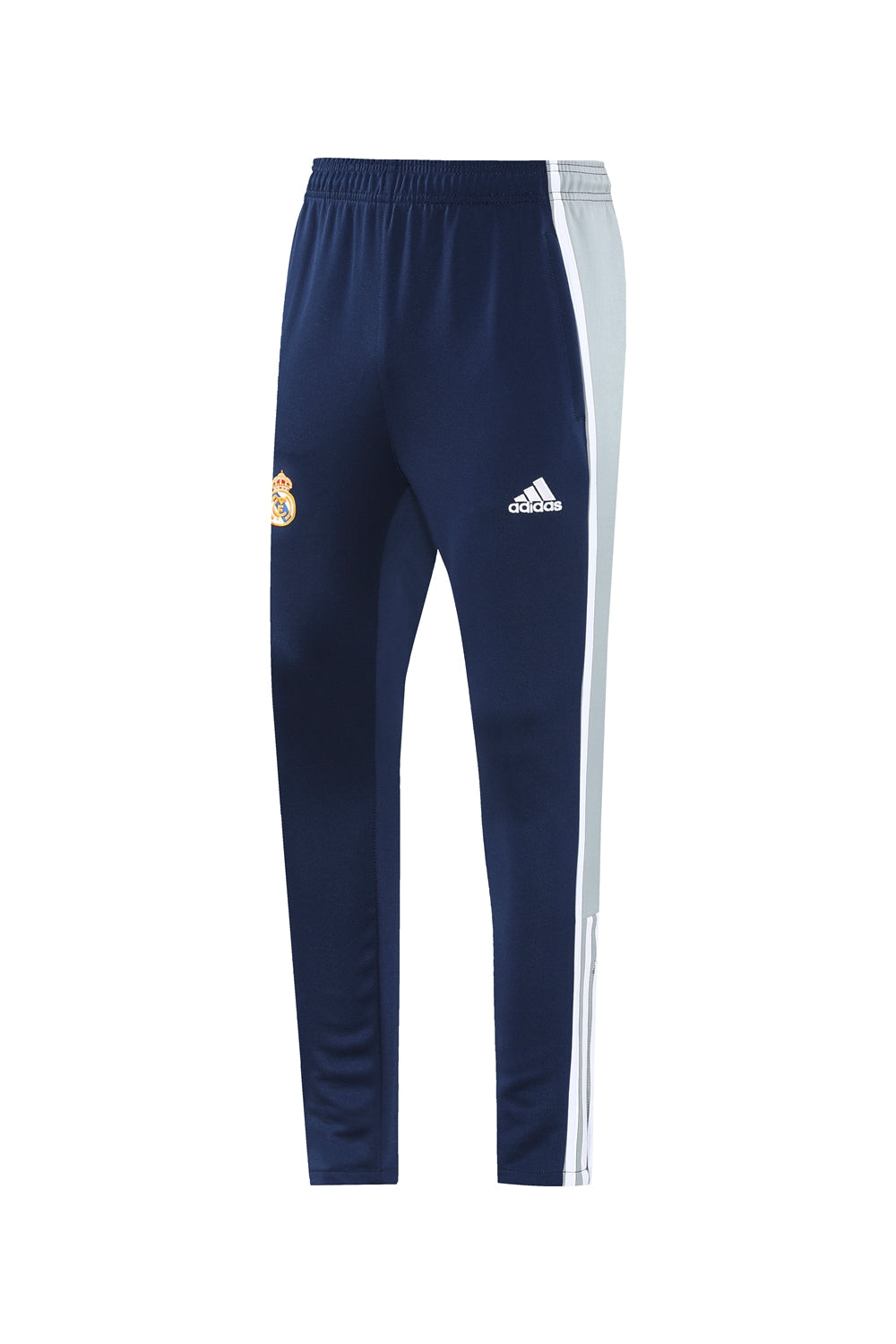 Ensemble de survêtement veste-pantalon Real Madrid Pre-Match bleu marine et gris