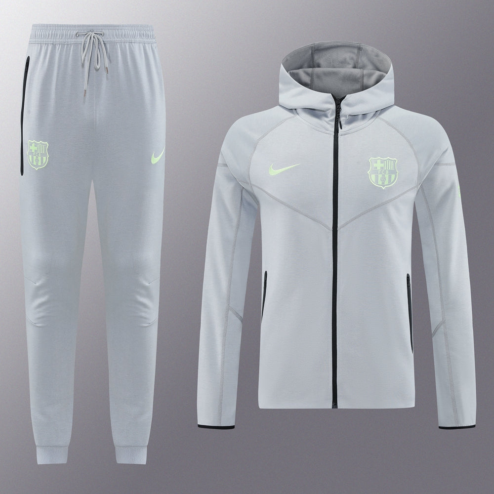 Barcelona Grey Hoodie Jacket Suit 2025