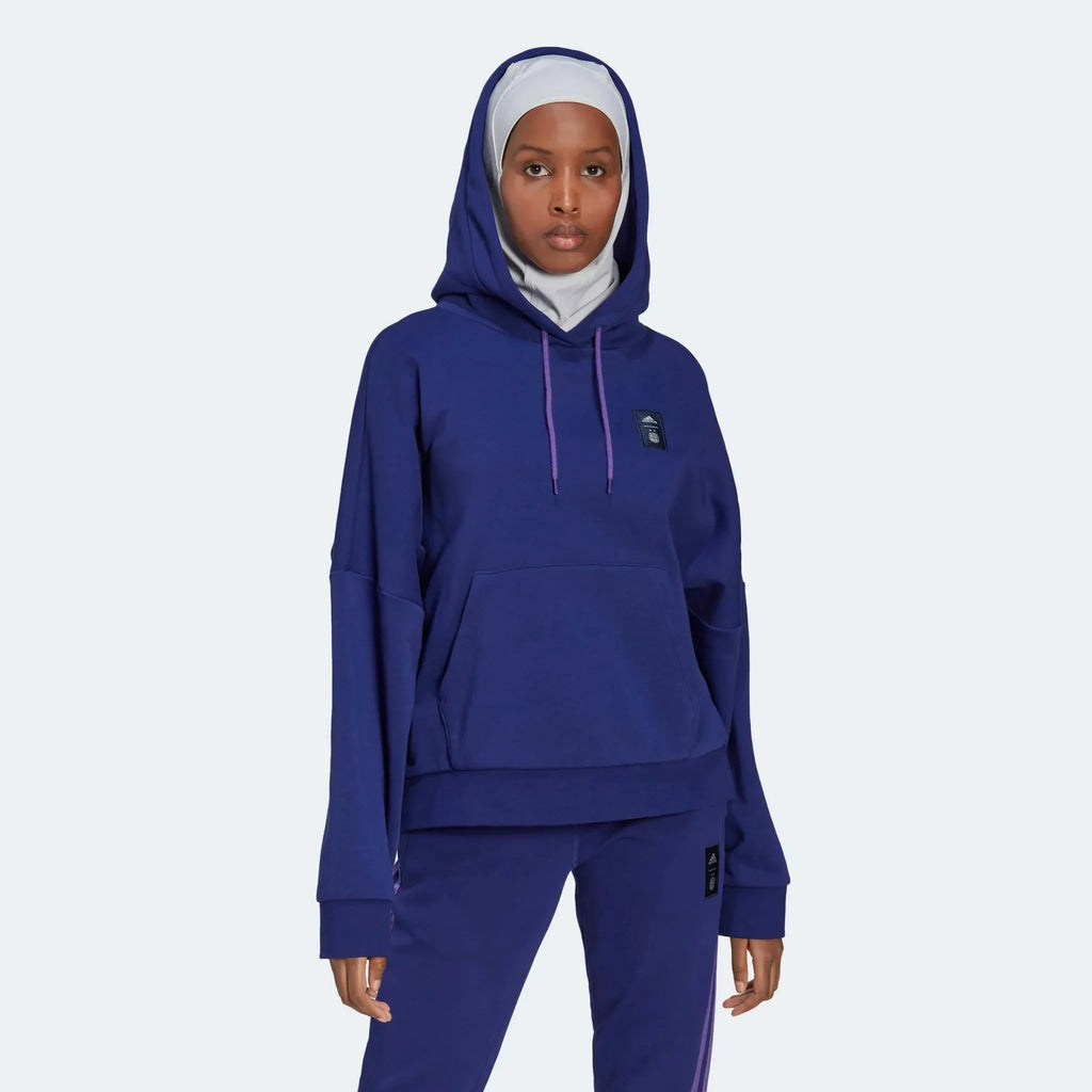 Argentine 2022-23 - Sweat à capuche 3 bandes femme Legacy Indigo