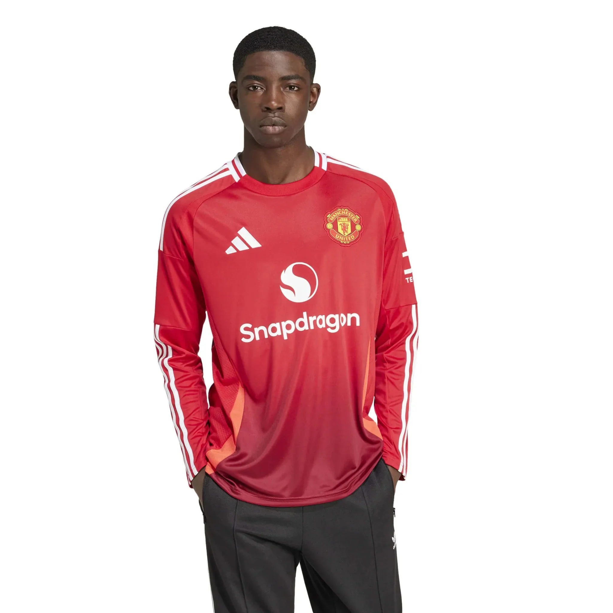 Manchester United 2024-25 Men's Stadium Home Long-Sleeve Jersey