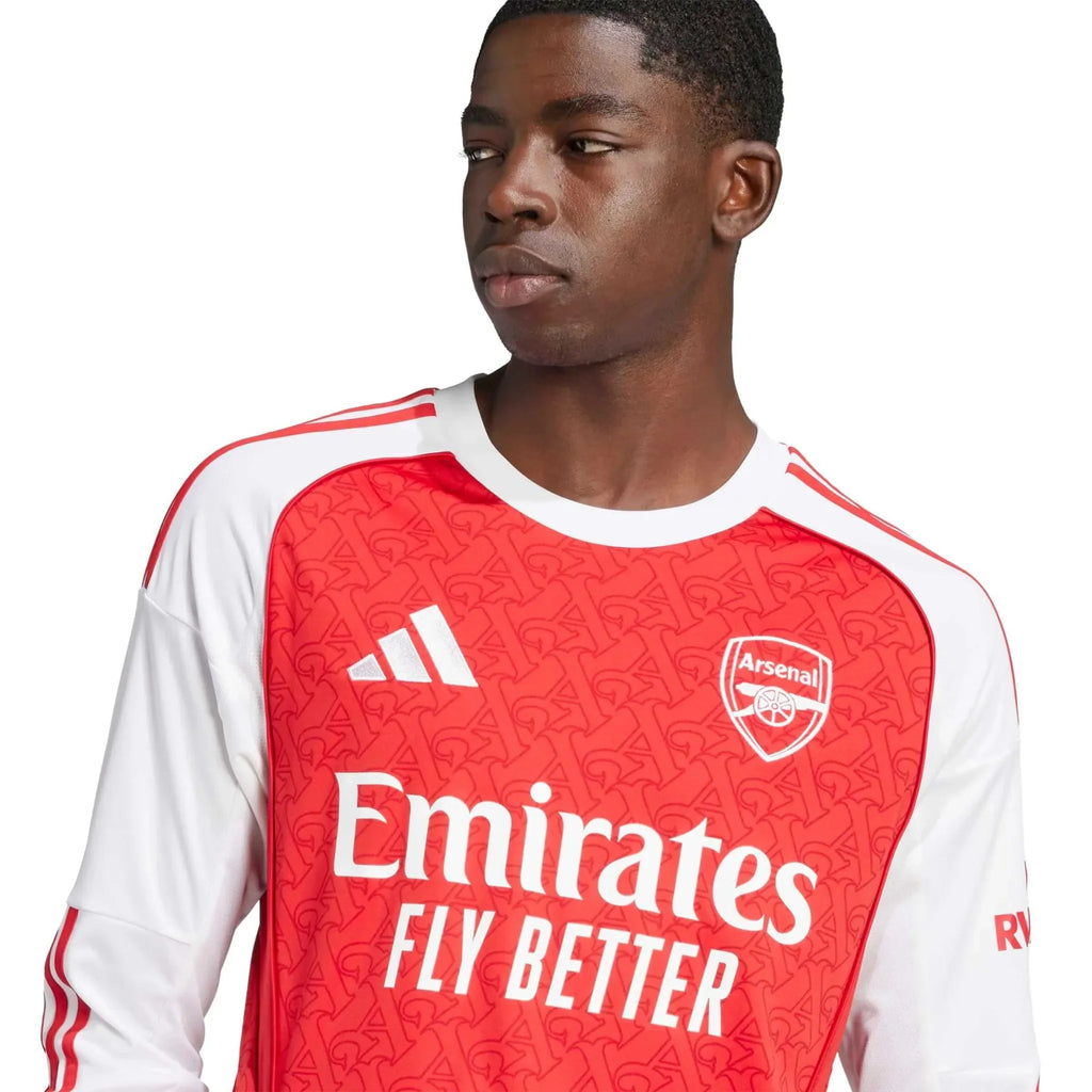 Arsenal 2025-26 Men's Stadium Home Long-Sleeve Soccer Jersey