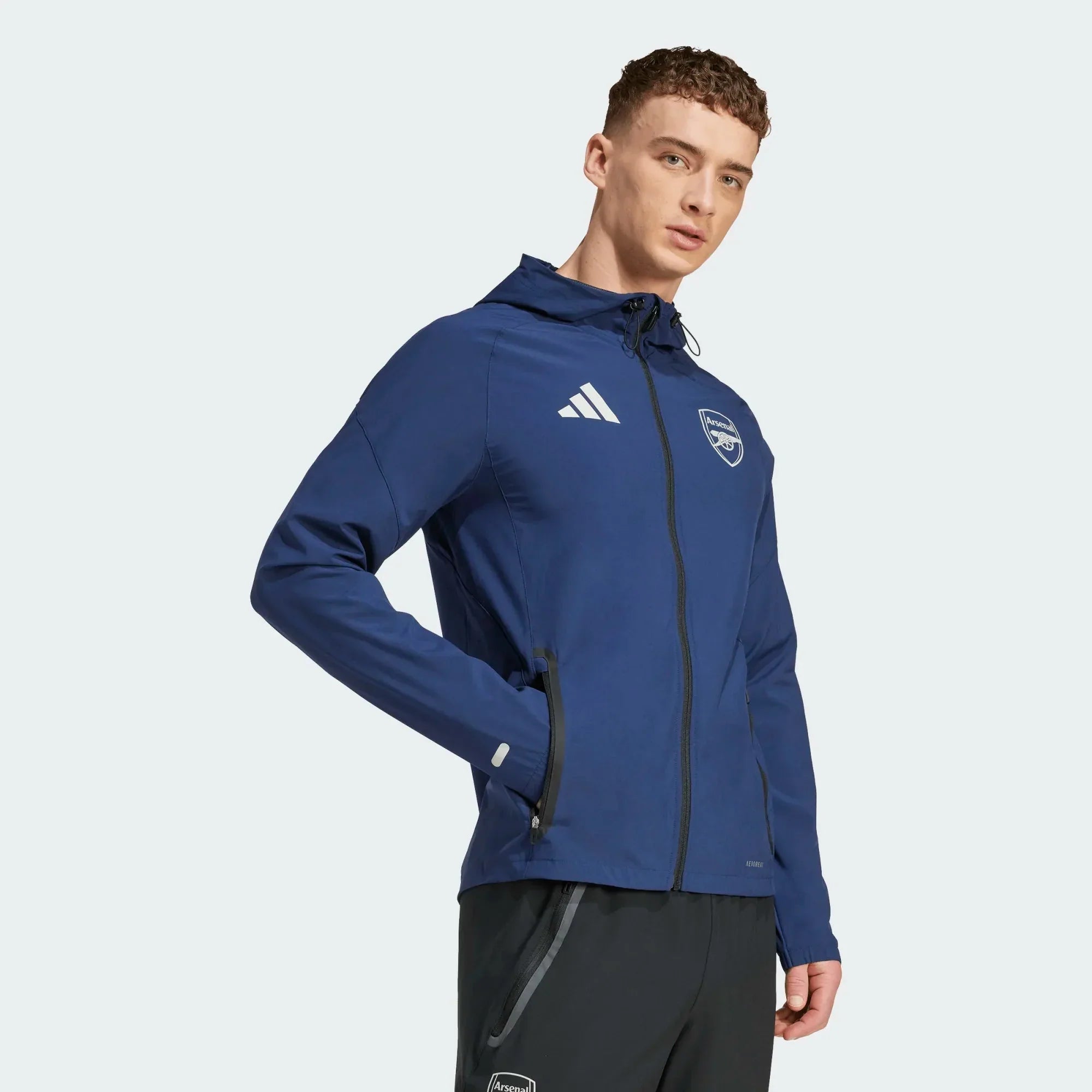 Arsenal 2025-26 Men's Tiro 25 Competition Vis Tech Travel Jacket