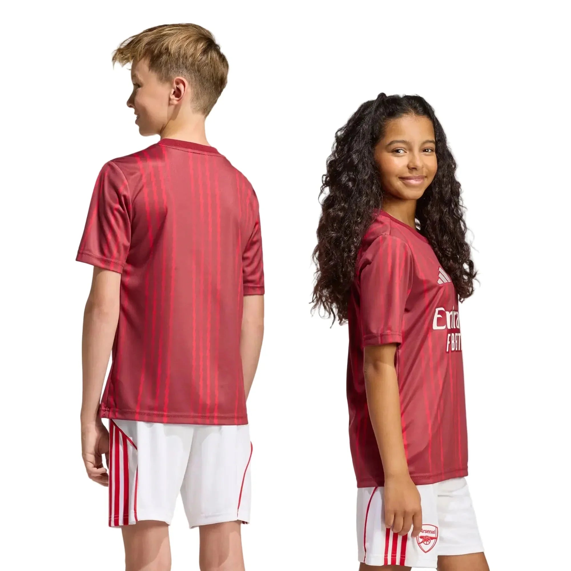 Maillot de football Arsenal 2025-26 pré-match pour jeune