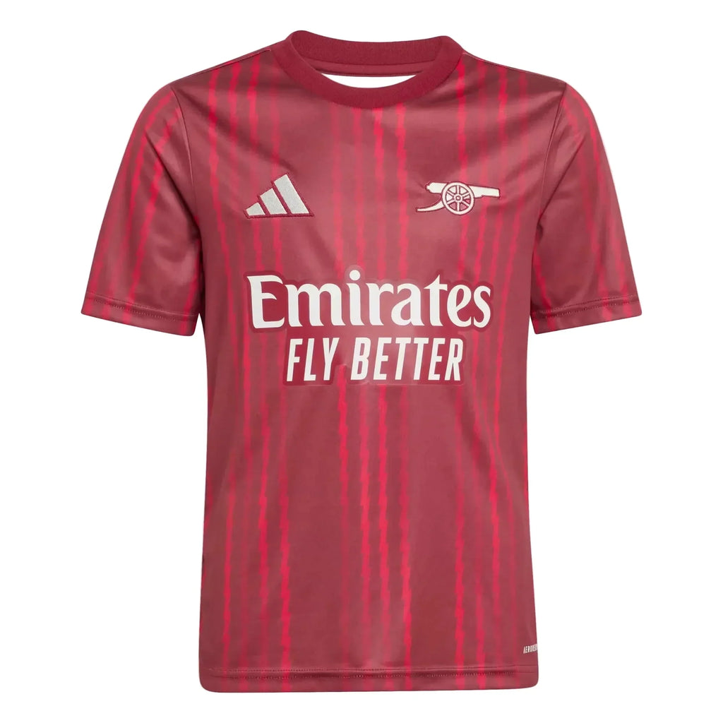 Maillot de football Arsenal 2025-26 pré-match pour jeune