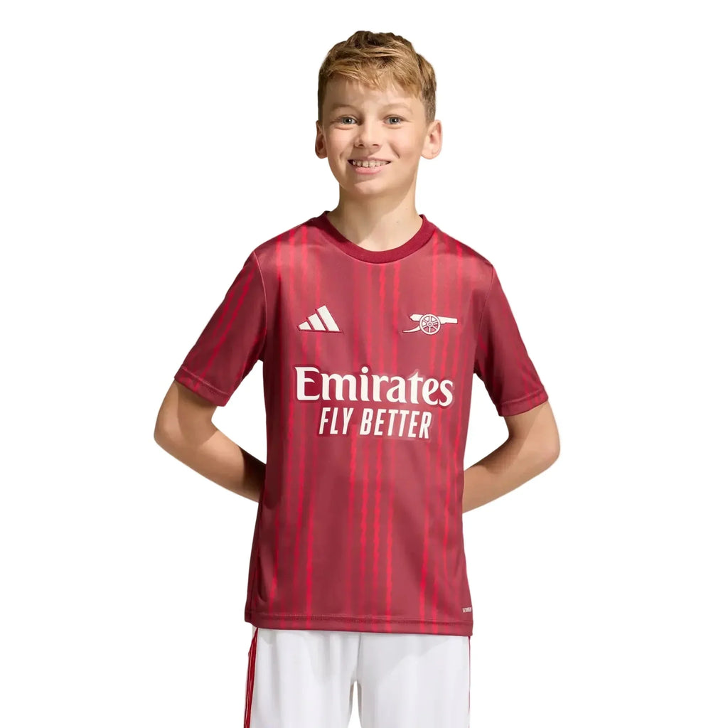 Maillot de football Arsenal 2025-26 pré-match pour jeune