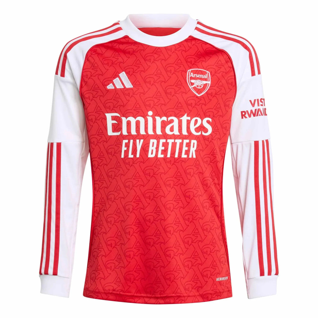 Maillot de foot domicile à manches longues Arsenal 2025-26 Youth Stadium