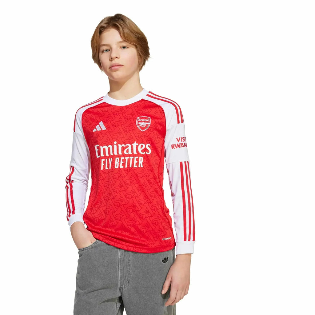 Maillot de foot domicile à manches longues Arsenal 2025-26 Youth Stadium
