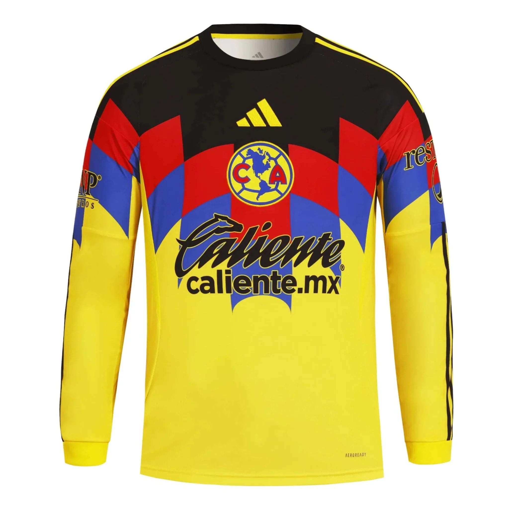 Club America 2025-26 Men's Stadium Home Long-Sleeve Soccer Jersey