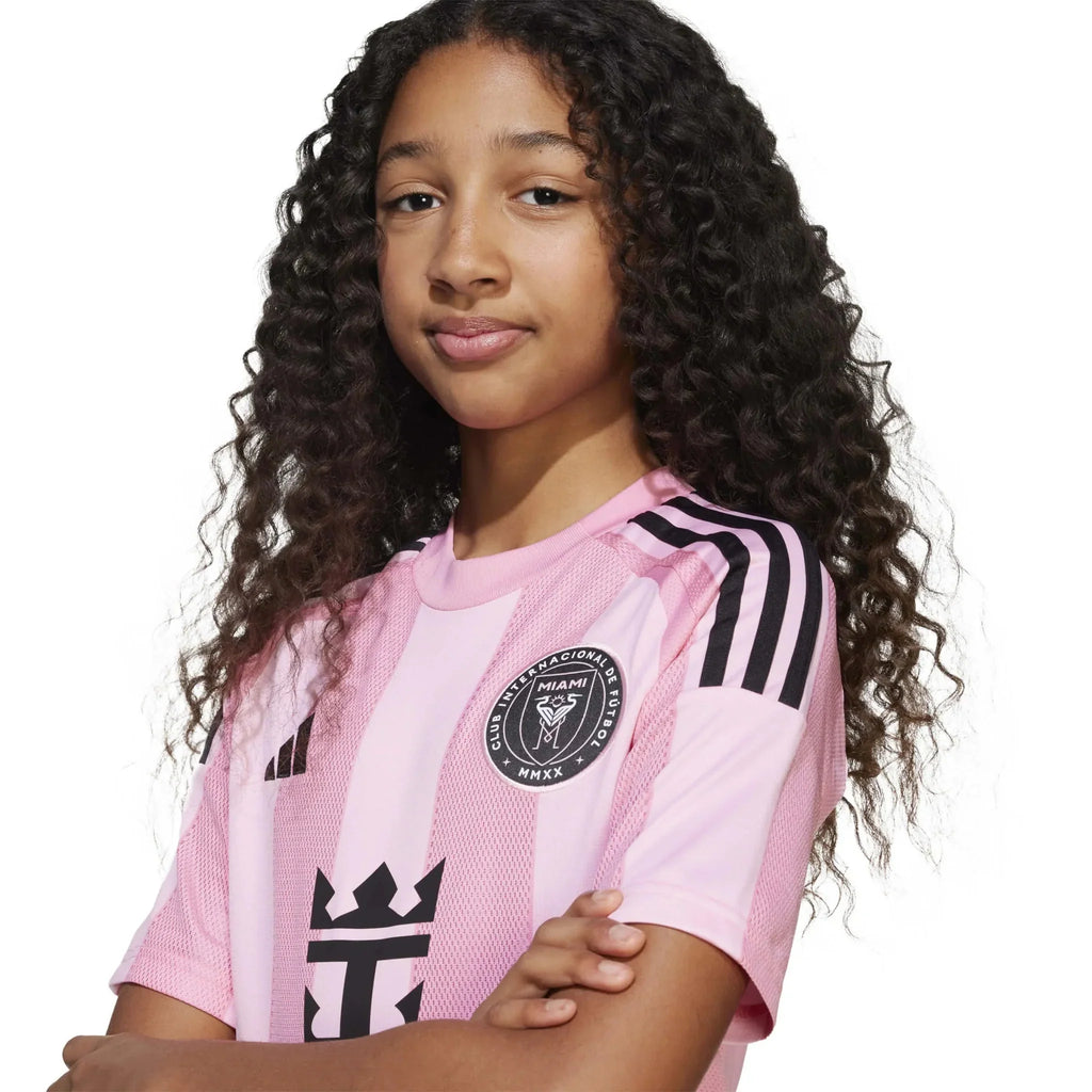 Inter Miami 2025-26 Youth Messi #10 Stadium Home Soccer Jersey