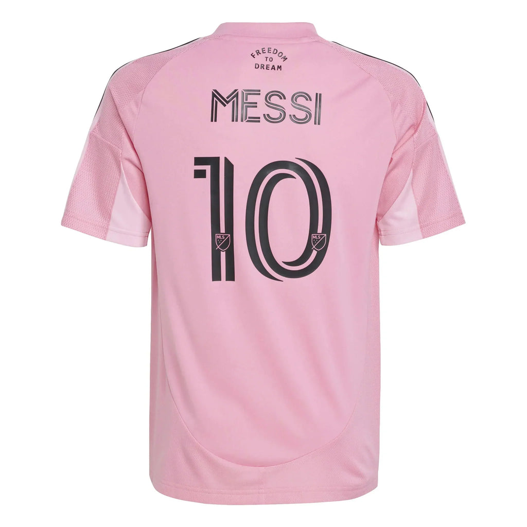 Inter Miami 2025-26 Youth Messi #10 Stadium Home Soccer Jersey