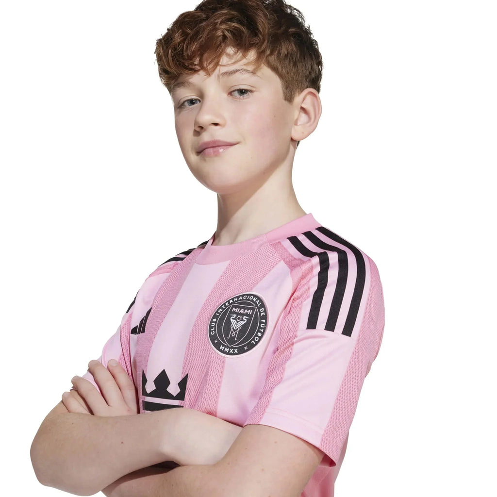 Inter Miami 2025-26 Youth Stadium Home Soccer Jersey