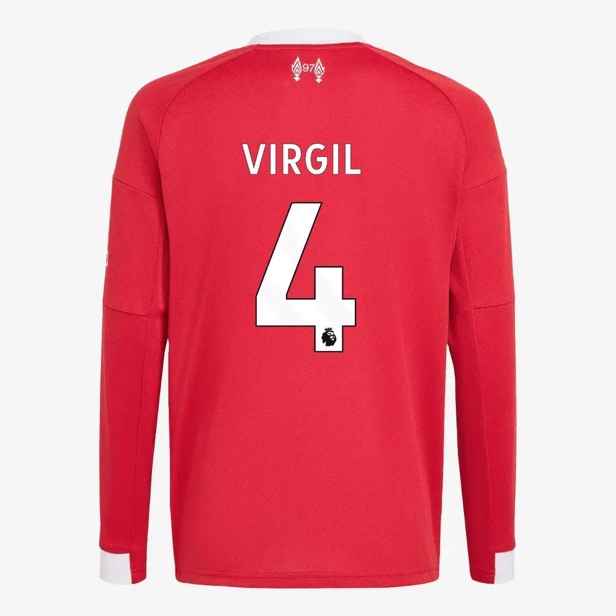 Maillot de football à manches longues domicile pour jeune Liverpool 2025-26