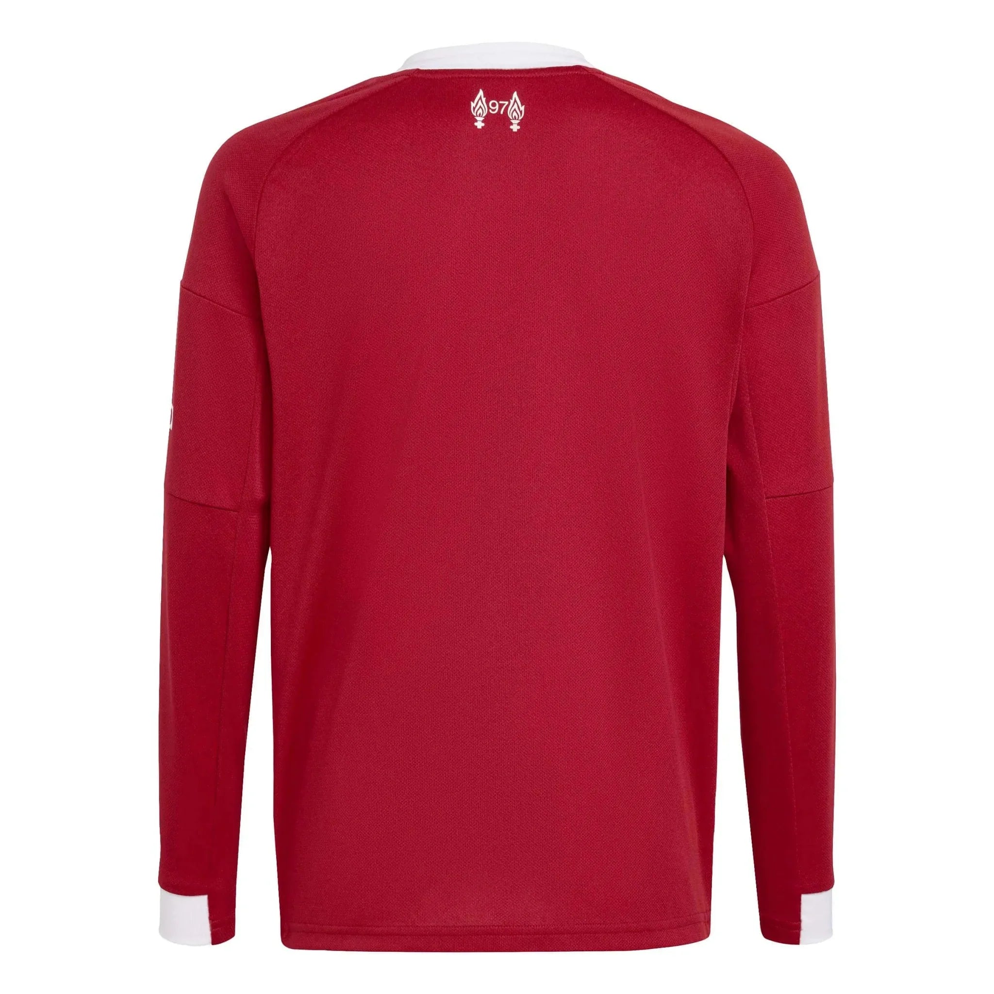 Maillot de football à manches longues domicile pour jeune Liverpool 2025-26