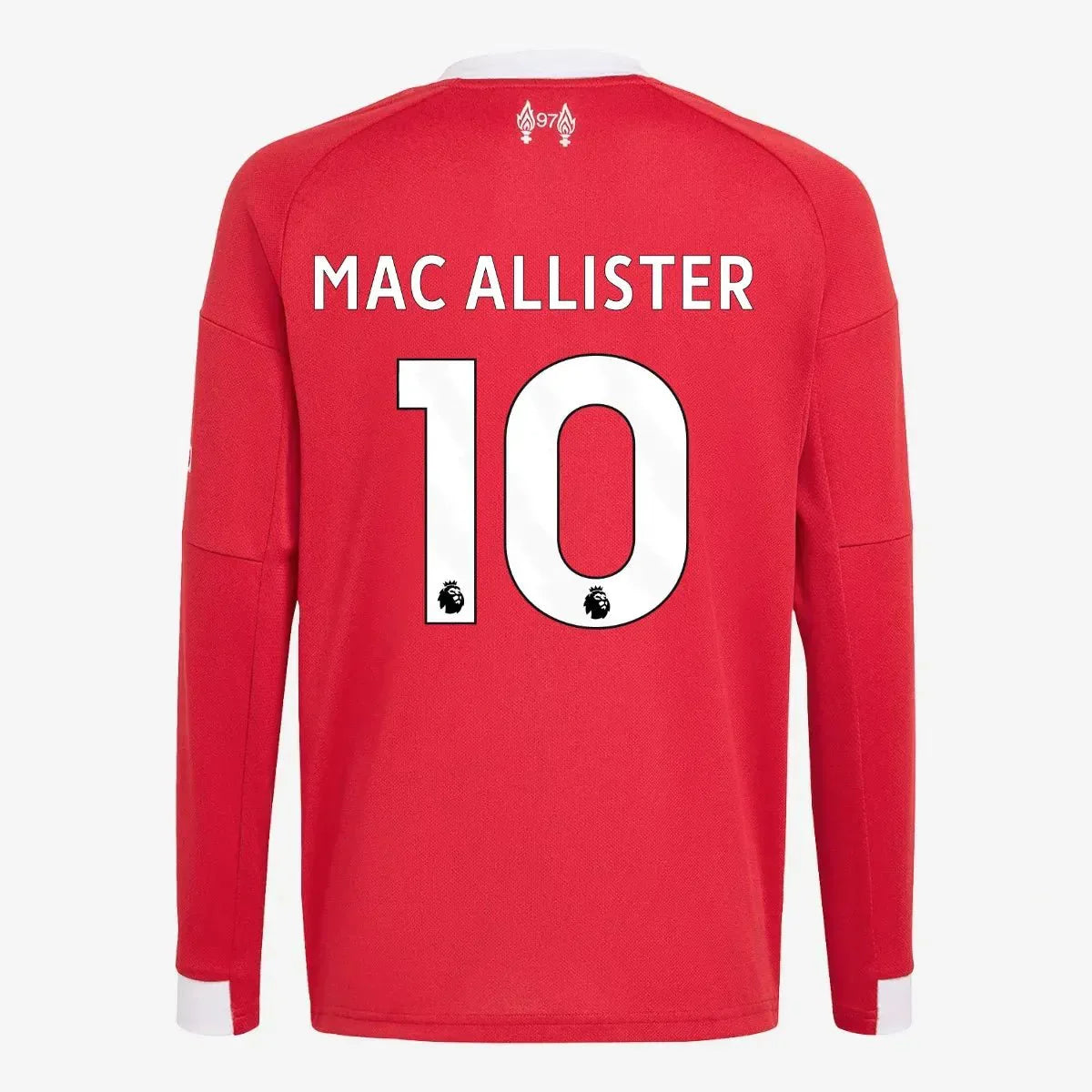 Maillot de football à manches longues domicile pour jeune Liverpool 2025-26