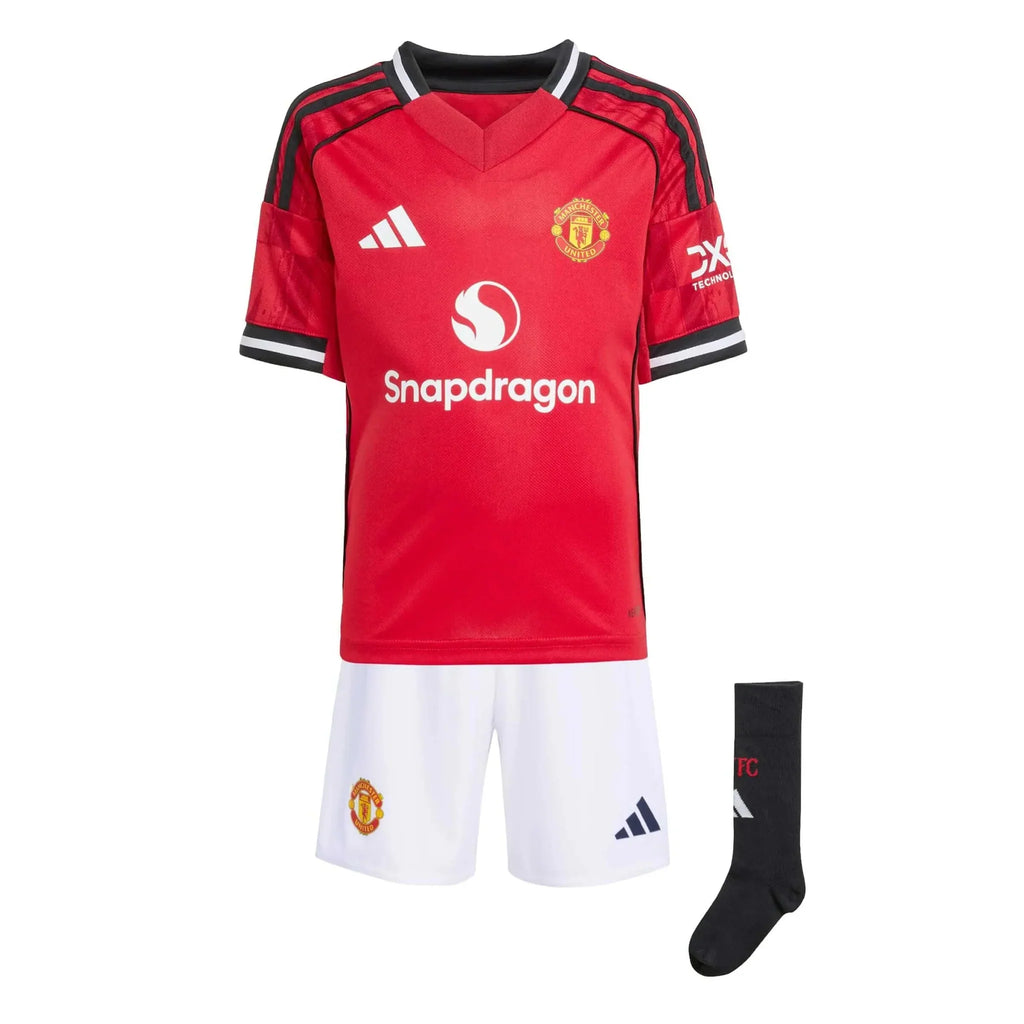 Manchester United 2025-26 Kid's Home Mini Kit