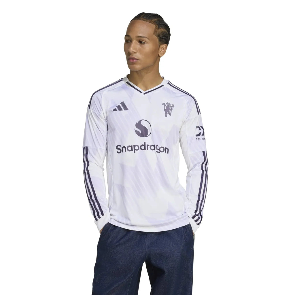 Manchester United 2025-26 Men's Stadium Away Long-Sleeve Soccer Jersey