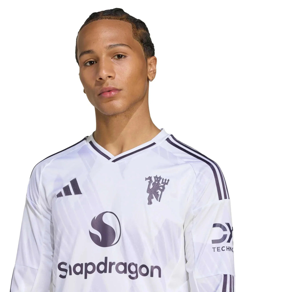 Manchester United 2025-26 Men's Stadium Away Long-Sleeve Soccer Jersey