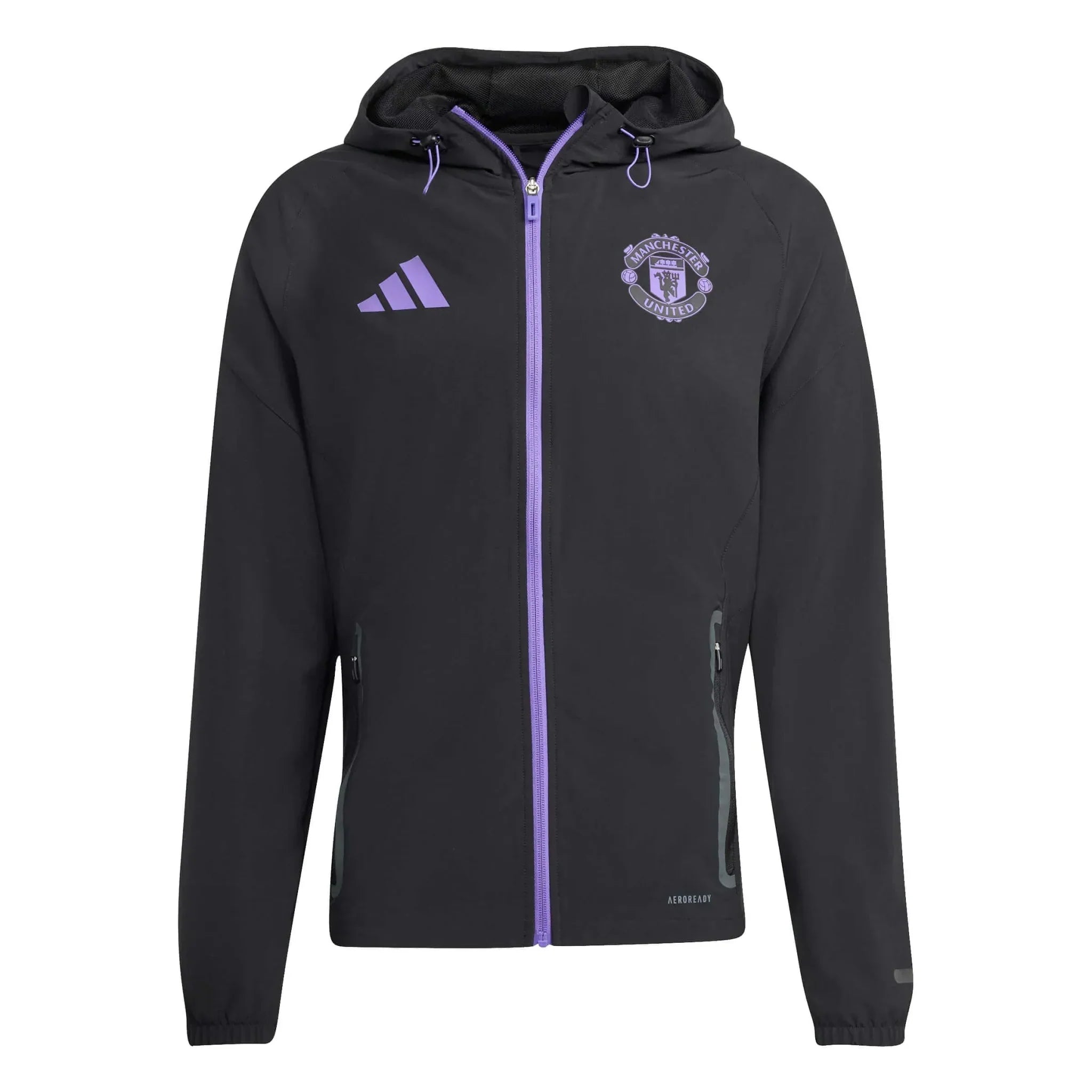 Manchester United 2025-26 Men's Tiro 25 Competition Vis Tech Travel Jacket