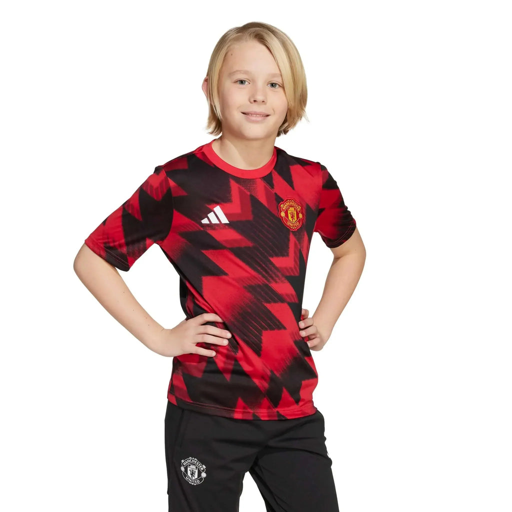 Manchester United 2025-26 Youth Pre-Match Soccer Jersey