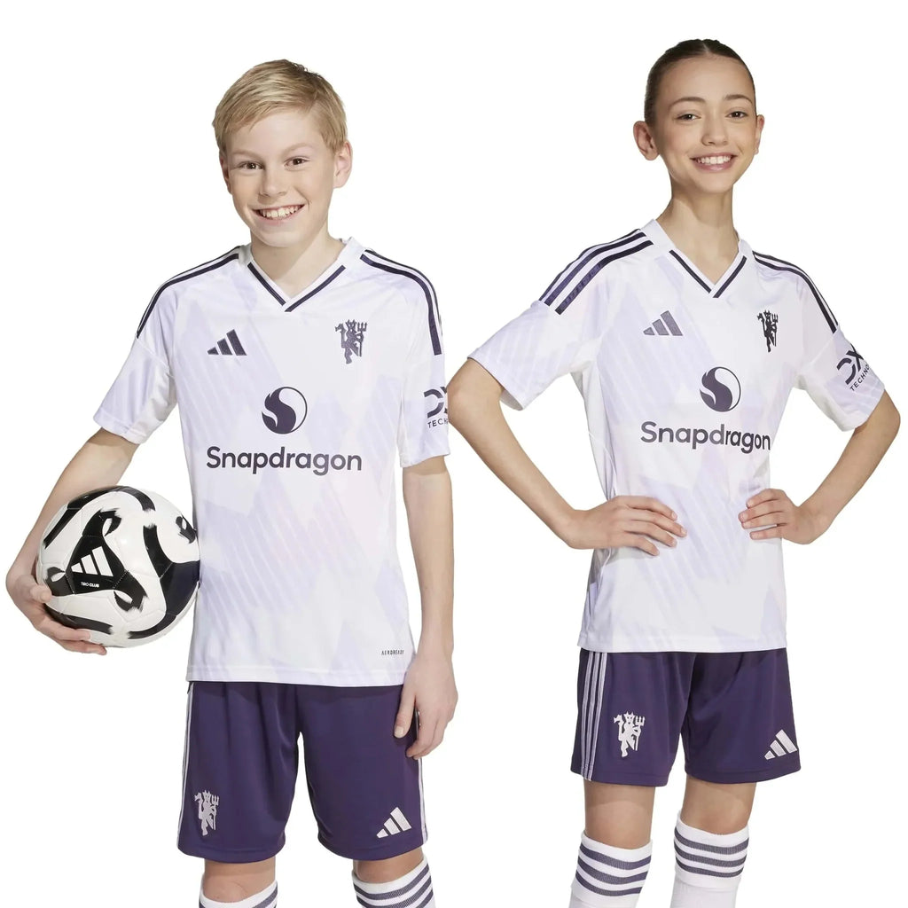 Manchester United 2025-26 Youth Stadium Away Soccer Jersey