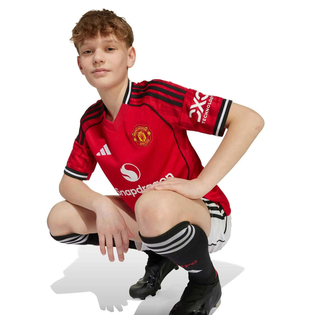 Manchester United 2025-26 Youth Stadium Home Soccer Jersey