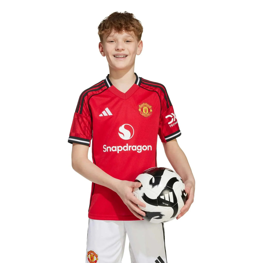 Manchester United 2025-26 Youth Stadium Home Soccer Jersey