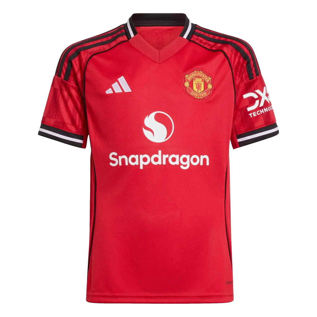Manchester United 2025-26 Youth Stadium Home Soccer Jersey