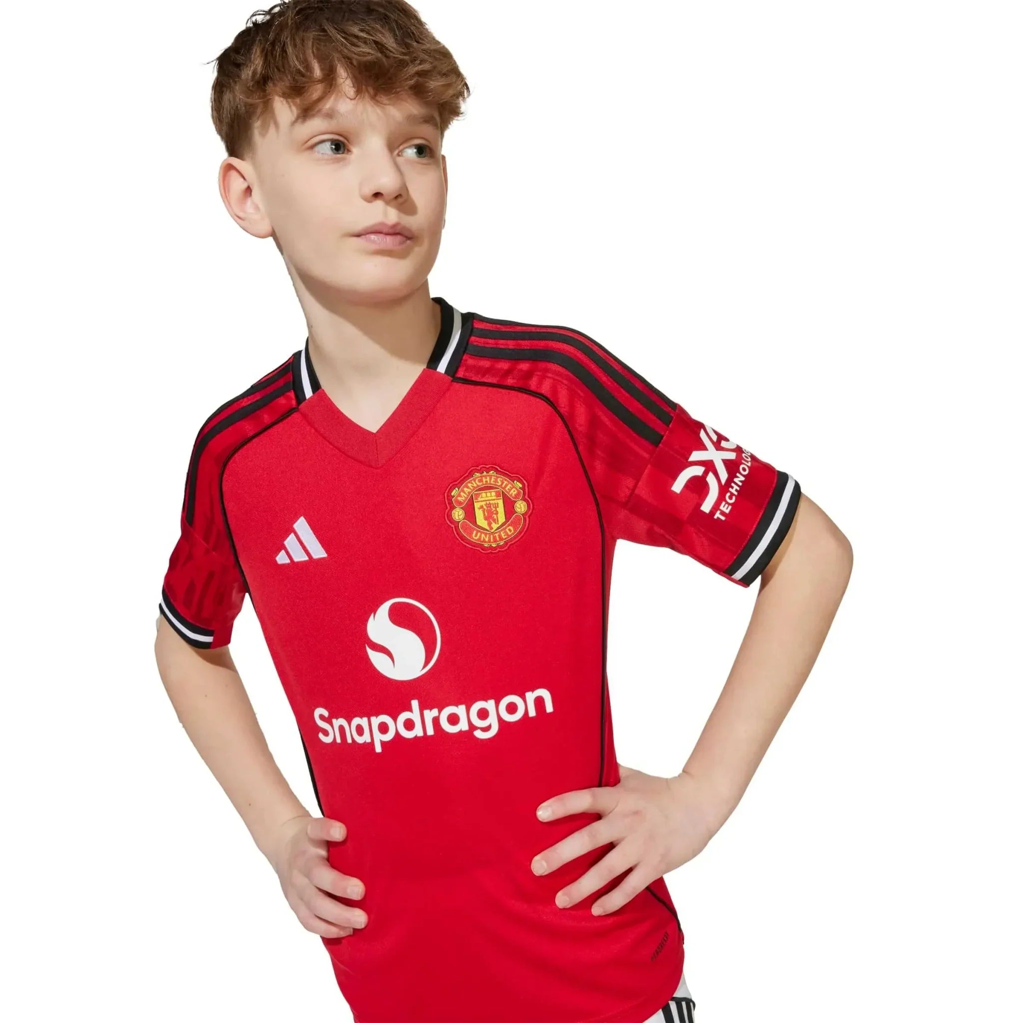 Manchester United 2025-26 Youth Stadium Home Soccer Jersey