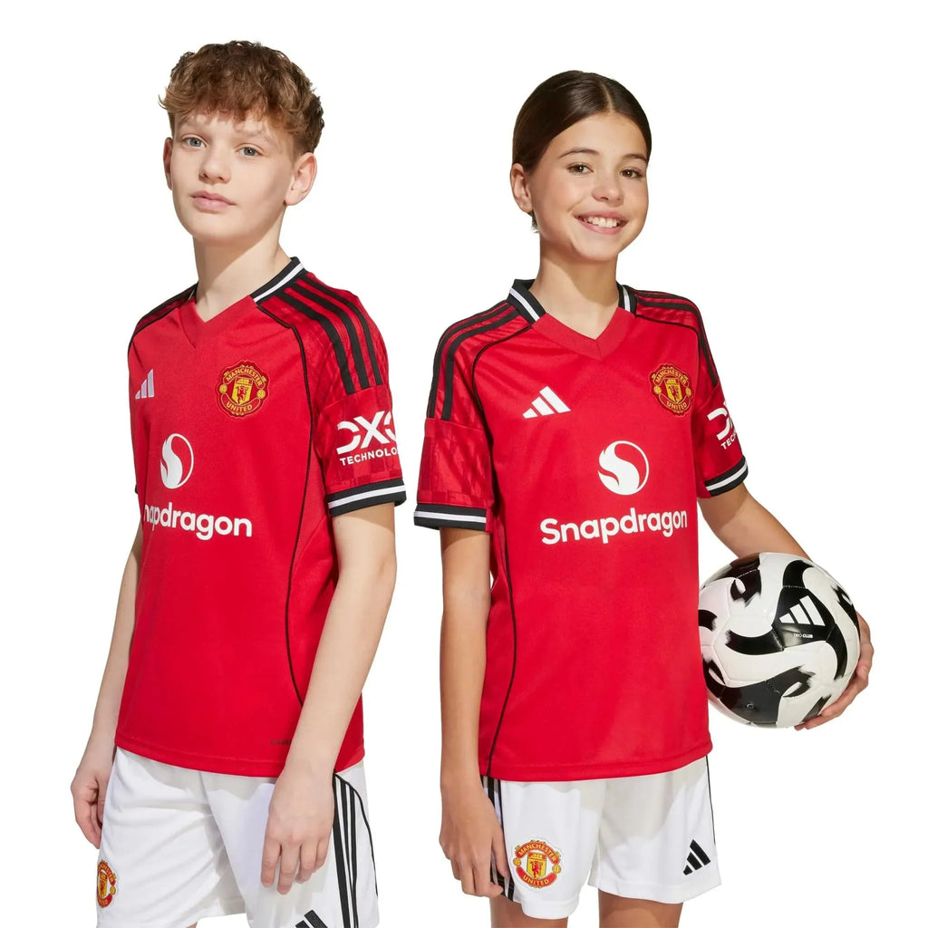 Manchester United 2025-26 Youth Stadium Home Soccer Jersey