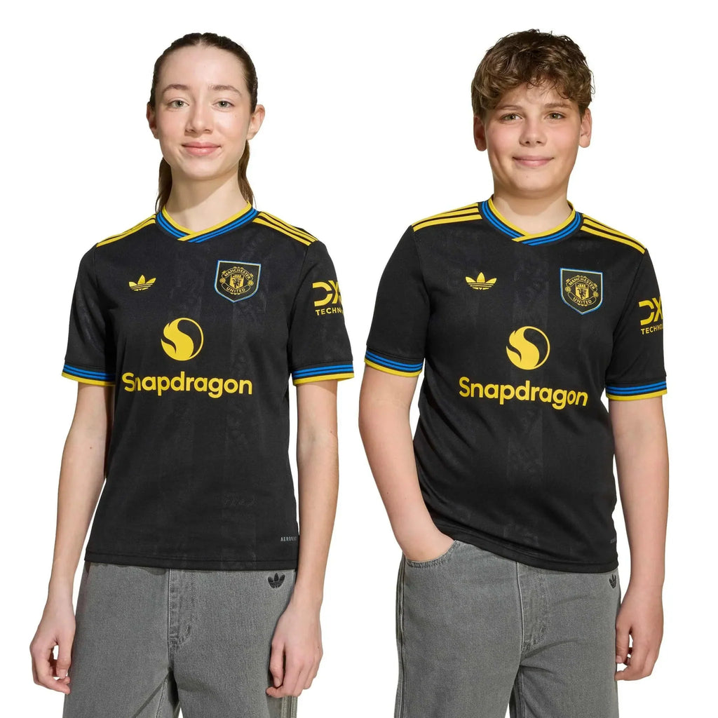 Manchester United 2025-26 Youth Stadium Third Soccer Jersey
