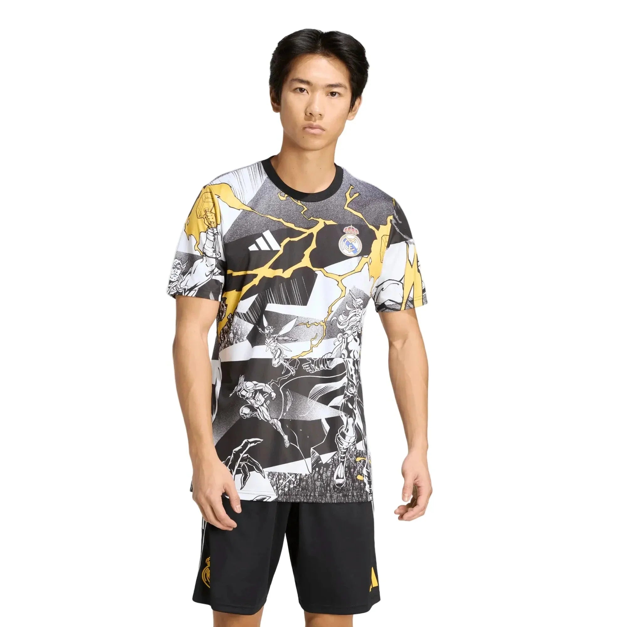 Maillot de football Real Madrid Homme Avengers pré-match 2025-26