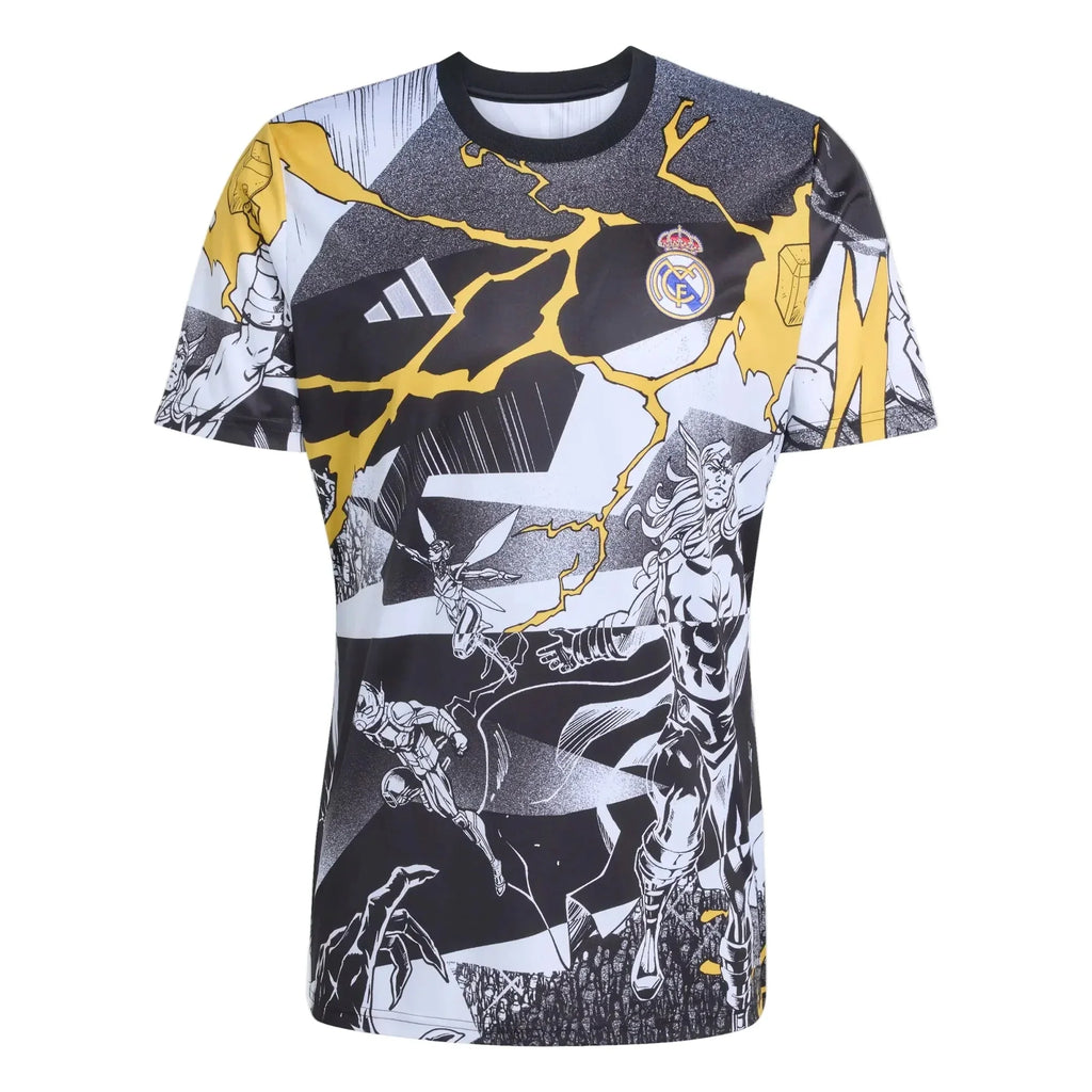 Maillot de football Real Madrid Homme Avengers pré-match 2025-26