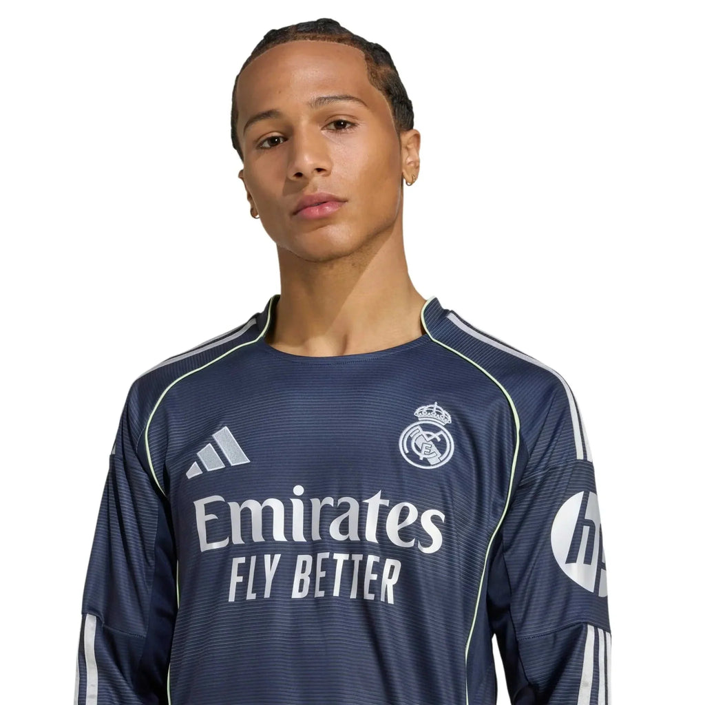 2025-26 Real Madrid Men's Stadium Away Long-Sleeve Soccer Jersey
