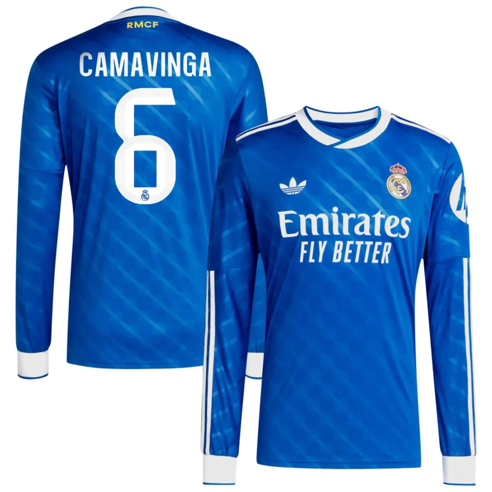 Maillot de football à manches longues pour homme Real Madrid 2025-26 Troisième tenue Stadium