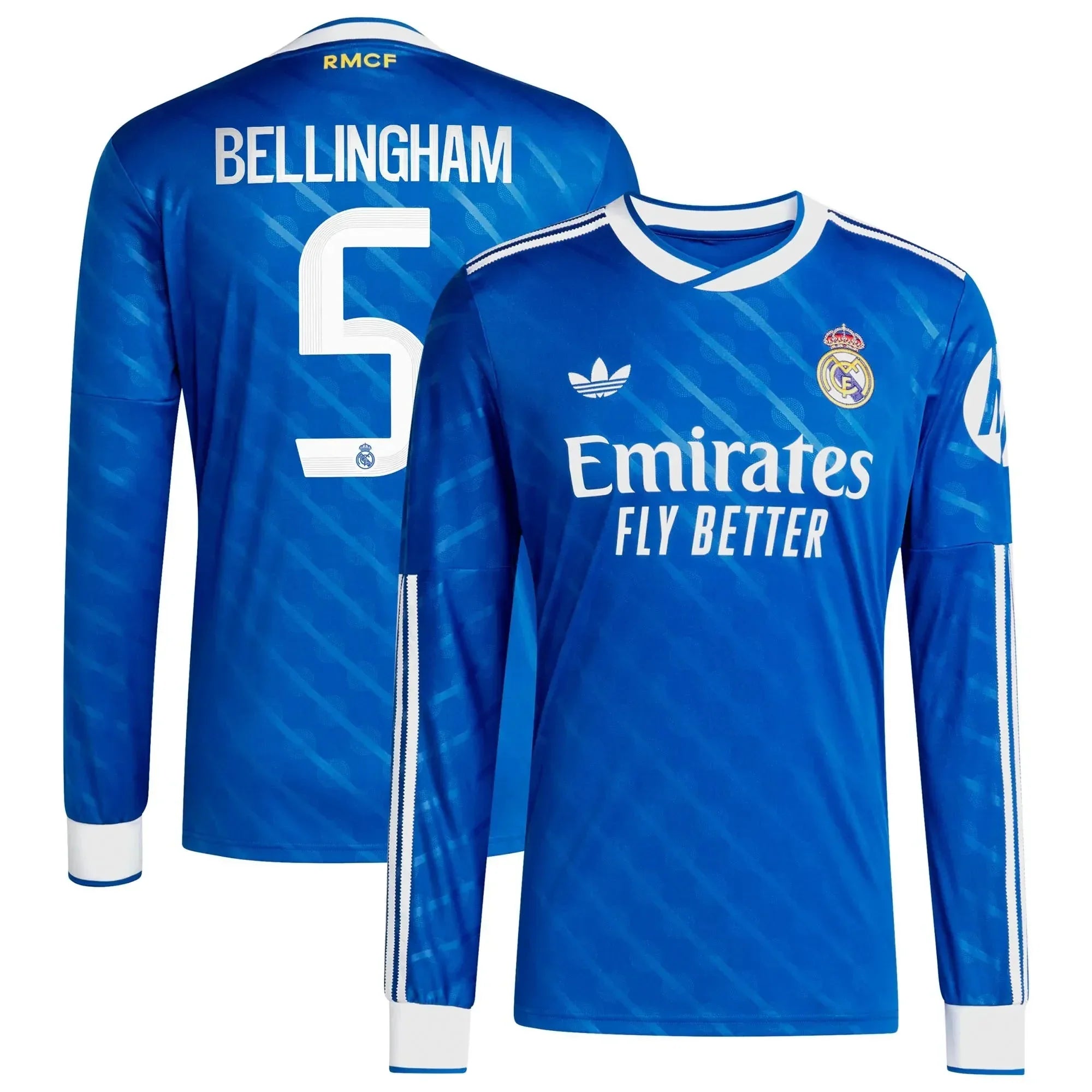 Maillot de football à manches longues pour homme Real Madrid 2025-26 Troisième tenue Stadium