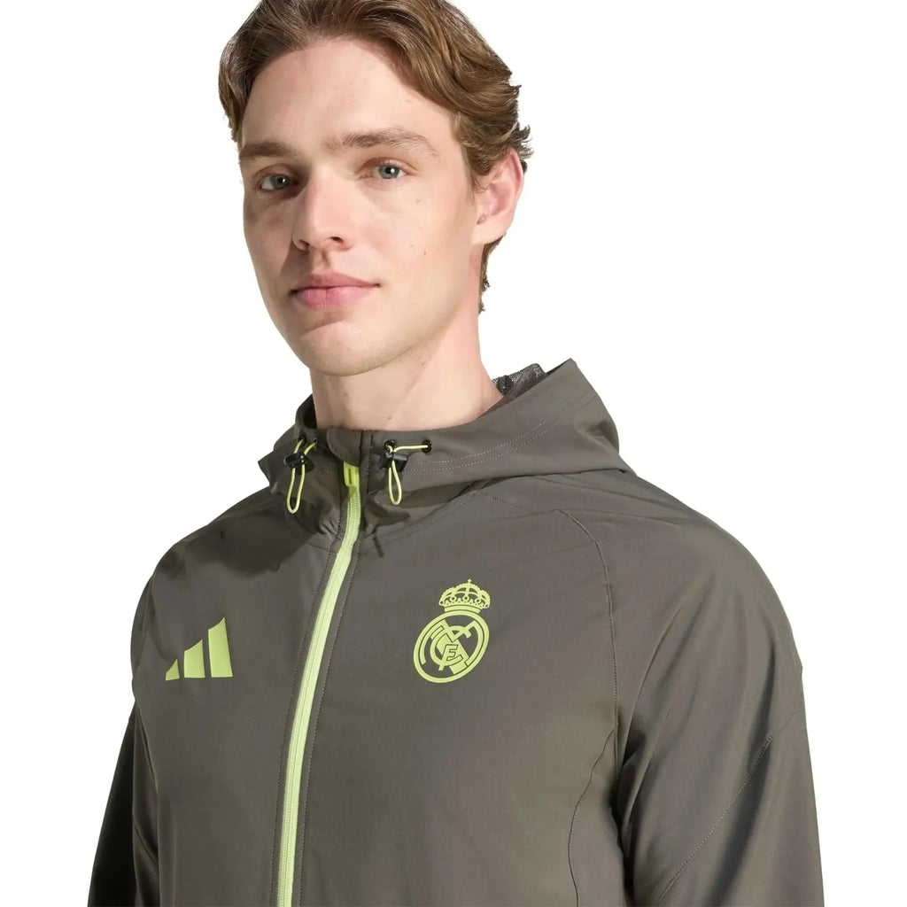 2025-26 Real Madrid Men's Tiro 25 Competition Vis Tech Travel Jacket