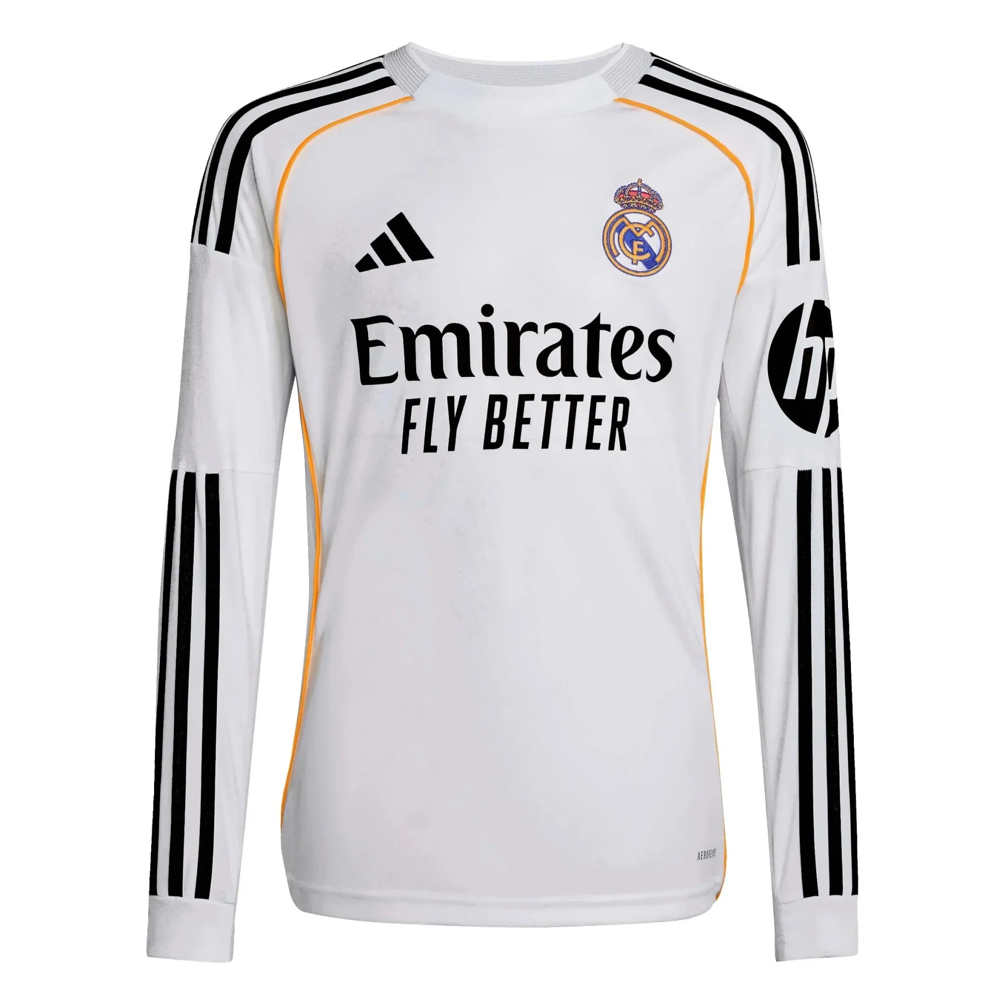 Maillot de foot domicile à manches longues Real Madrid Stade Jeunesse 2025-26
