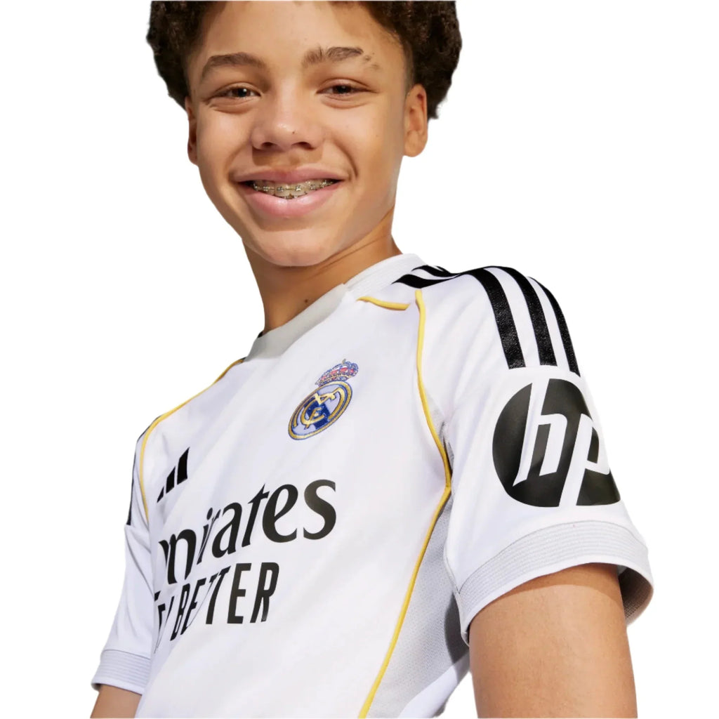 2025-26 Real Madrid Youth Stadium Home Soccer Jersey