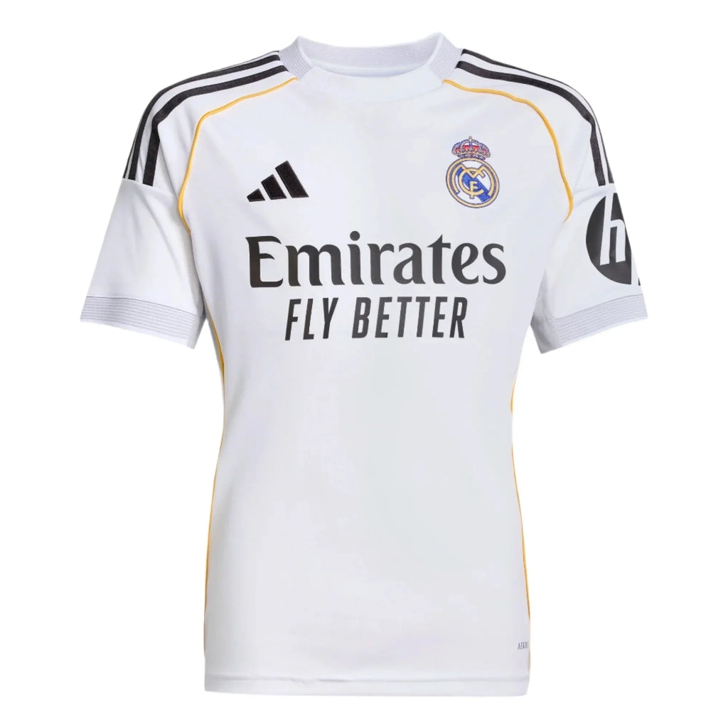 2025-26 Real Madrid Youth Stadium Home Soccer Jersey
