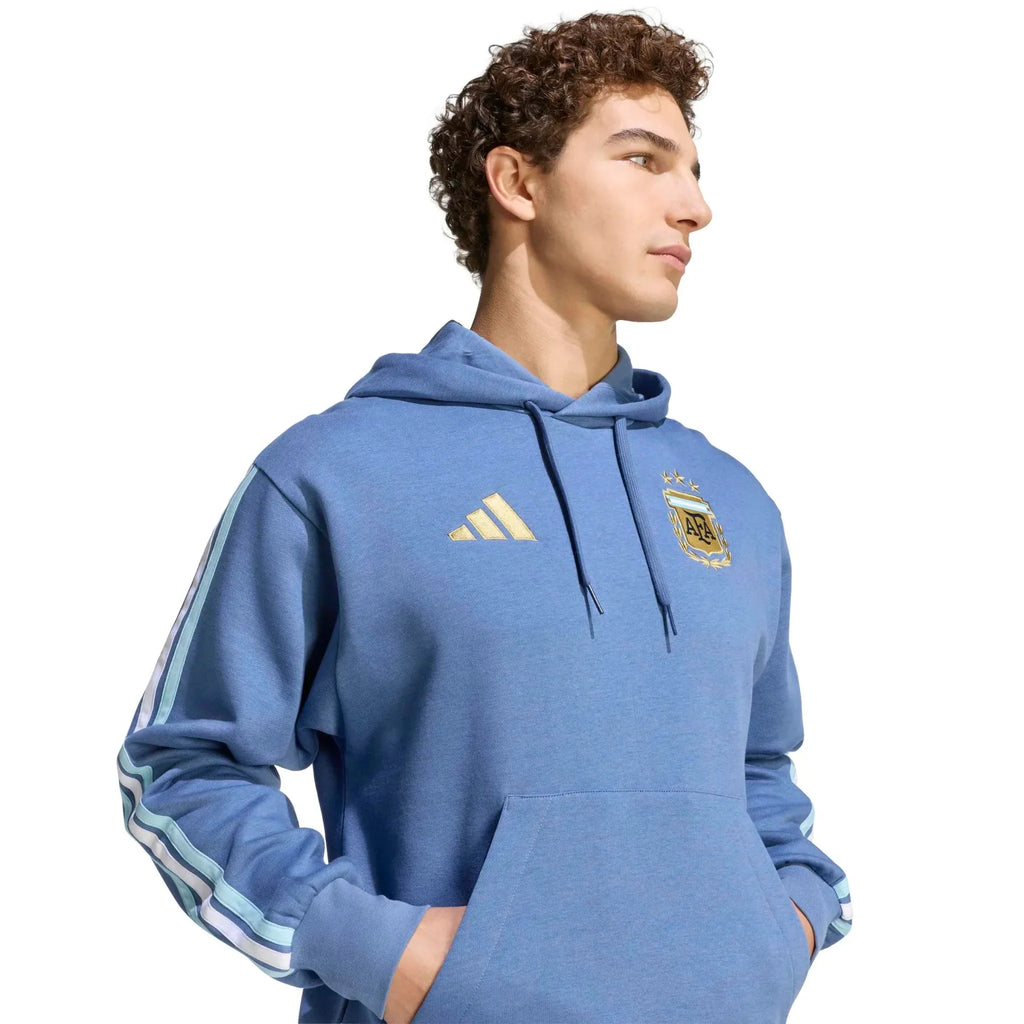 Sweat à capuche en polaire DNA Argentine 2026 pour homme