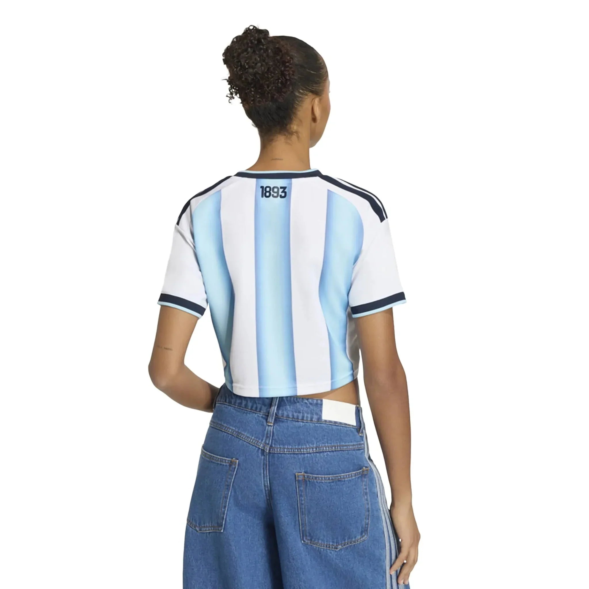 Argentina 2026 Women's Stadium Home Cropped Soccer Jersey