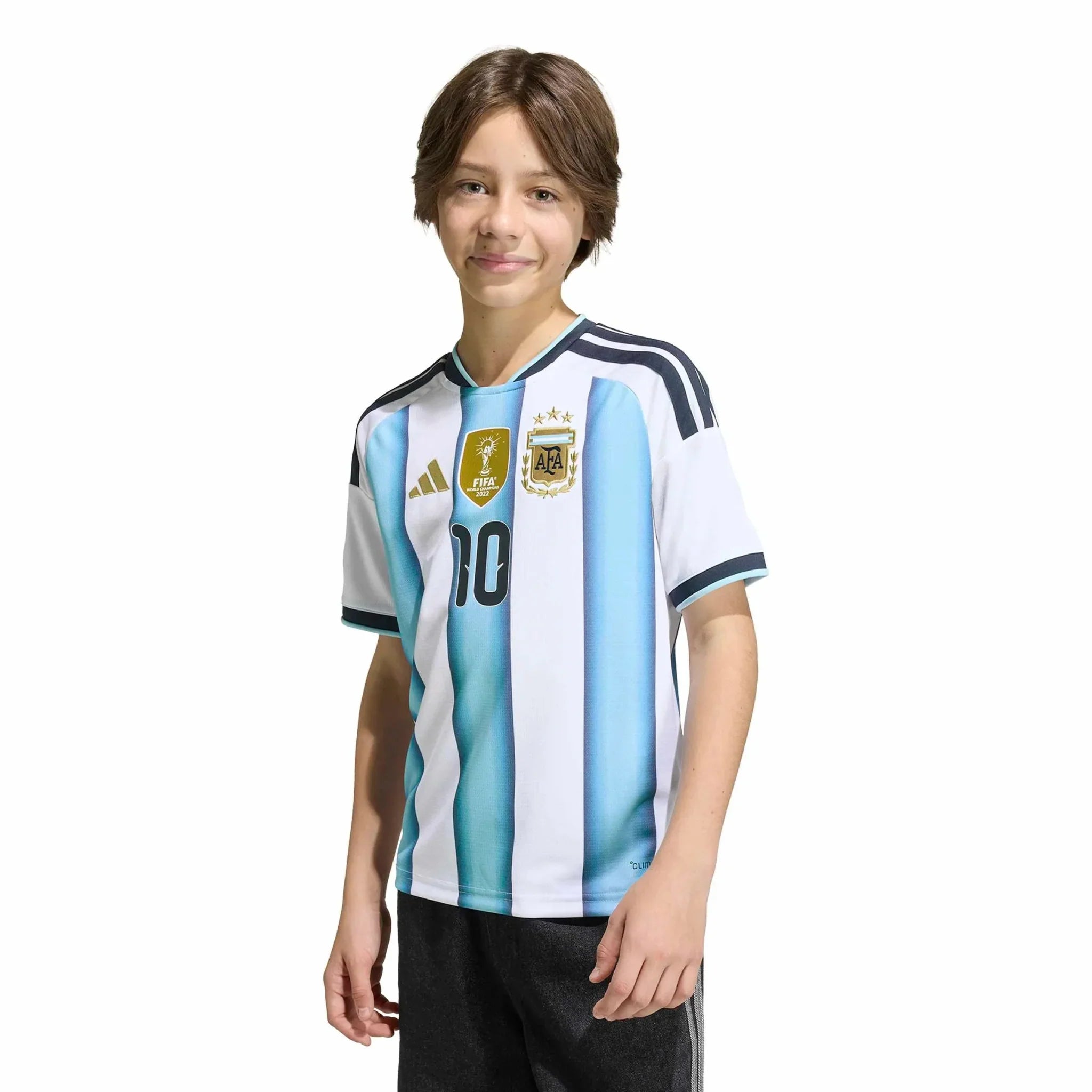 adidas 2026 Argentina Youth Stadium Home Messi #10 Soccer Jersey